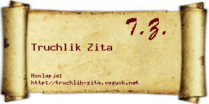 Truchlik Zita névjegykártya