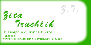 zita truchlik business card